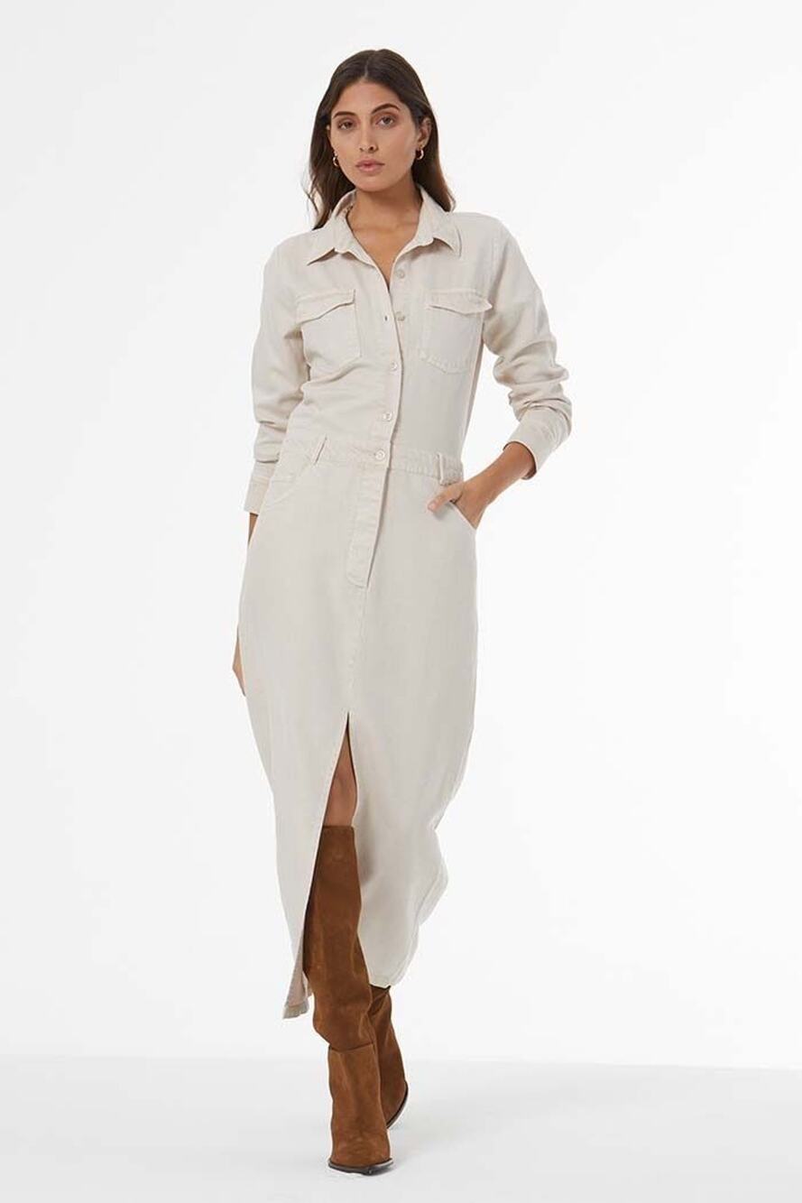 NWT $212 YFB S Benson Dress Sea Salt Pigment